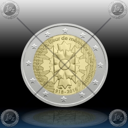 2 EVRO FRANCIJA 2018 "Remembrance cornflower" UNC